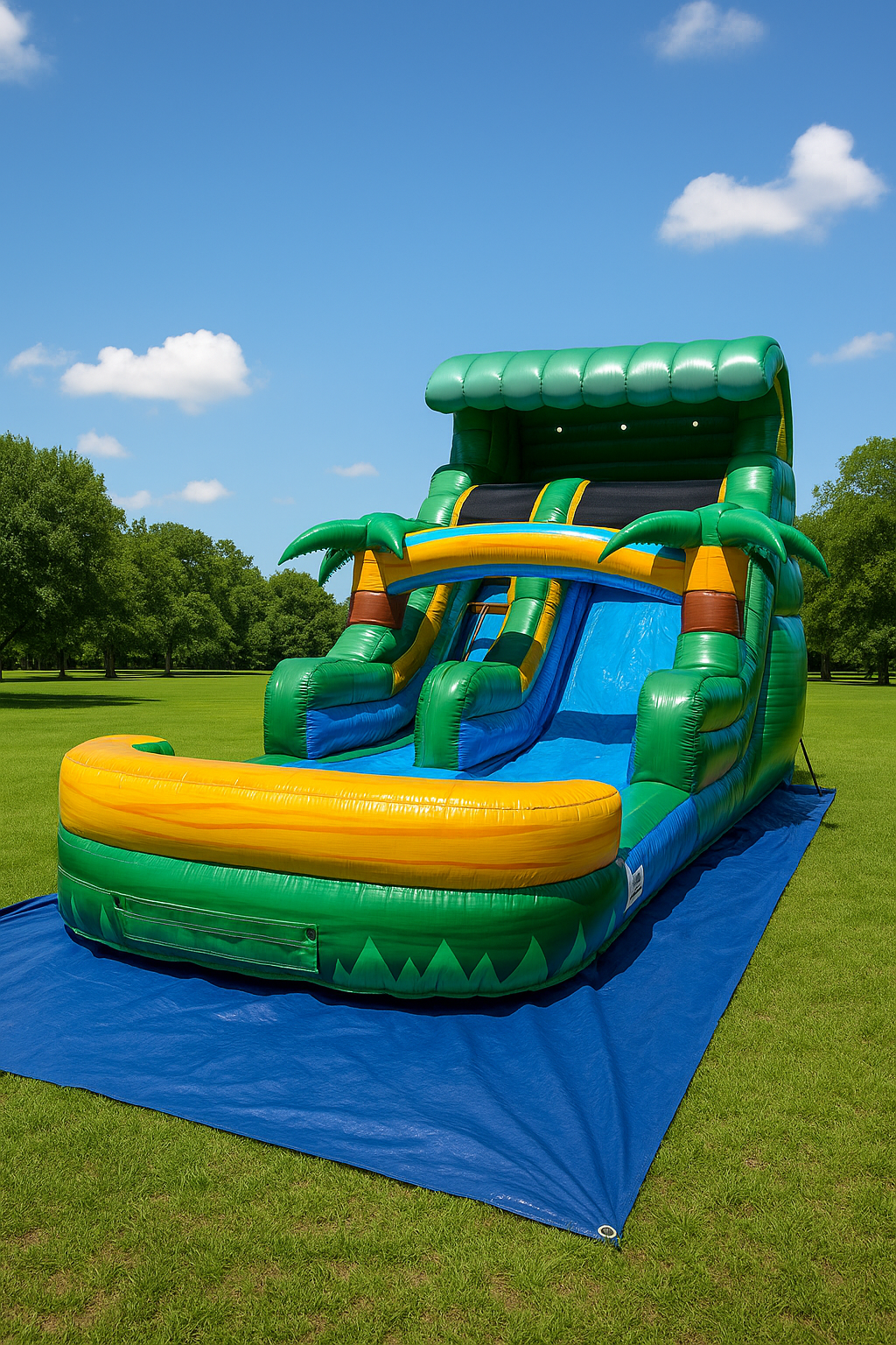 Tropical Wave Water Slide – Jungle-Themed Summer Fun!