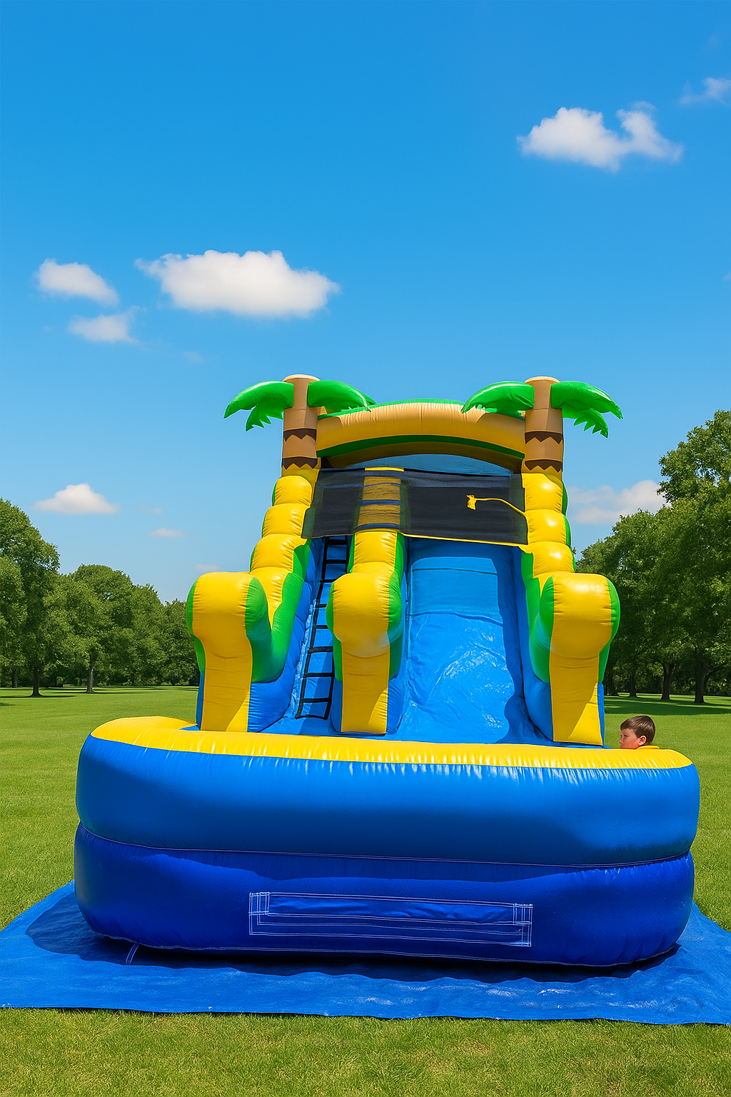 Tropical Splash Dual Lane Water Slide