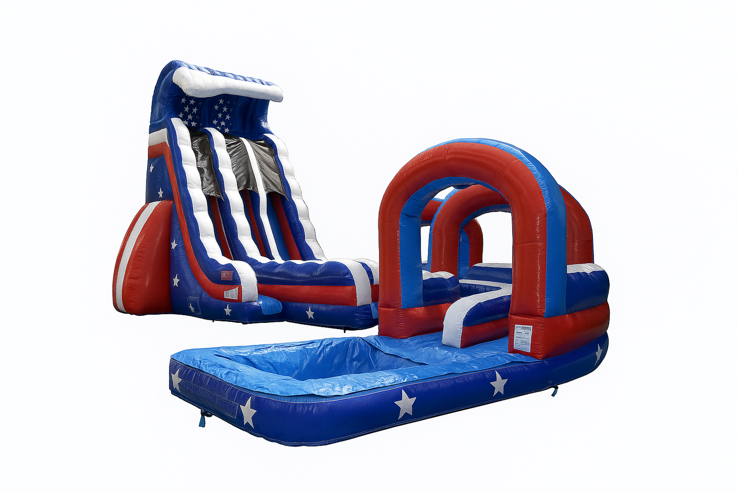 27ft Double Lane Patriot Water Slide